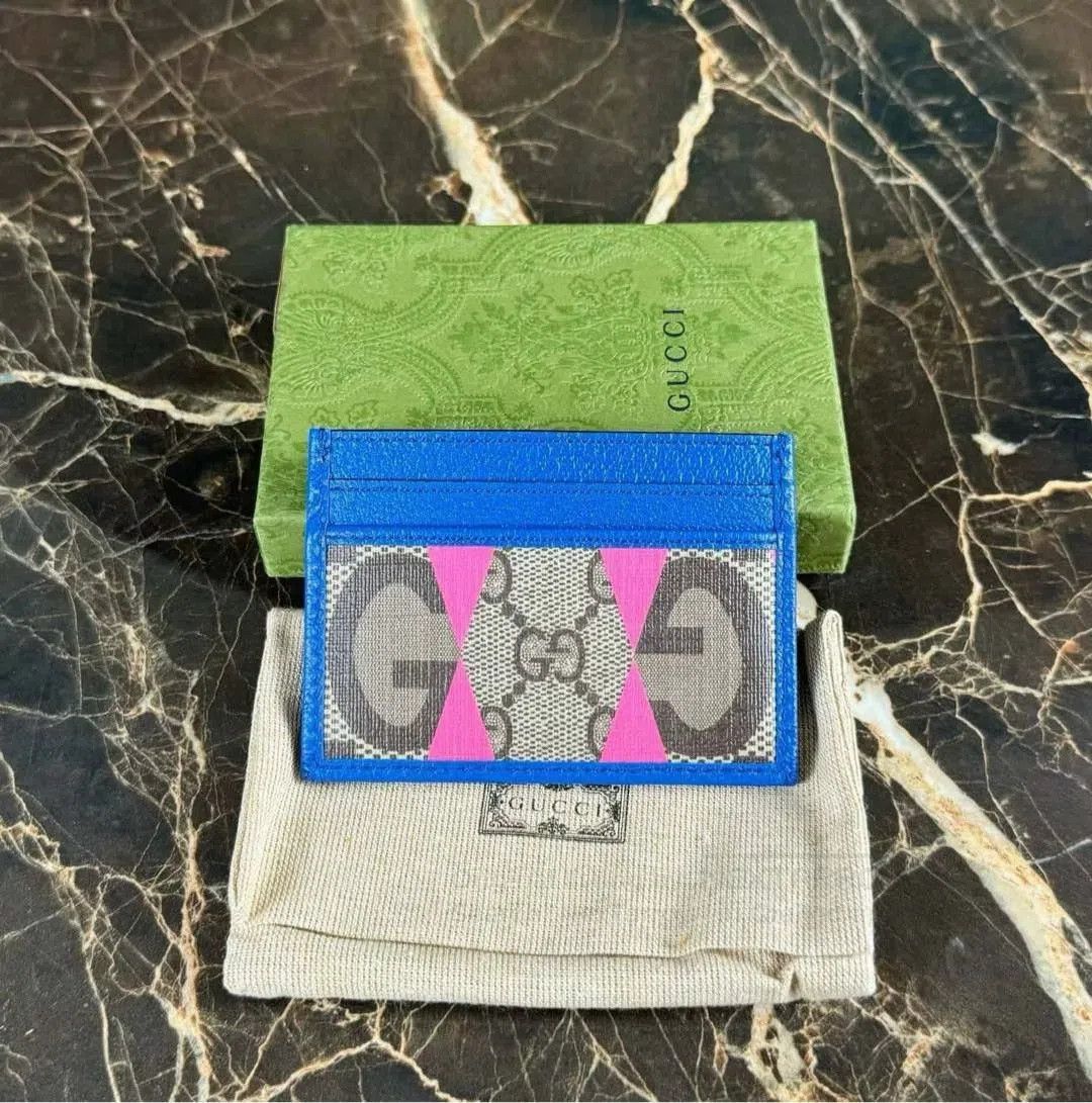 Gucci Gucci Big Logo Colorblock Card Holder. Size ONE SIZE - 1 Thumbnail