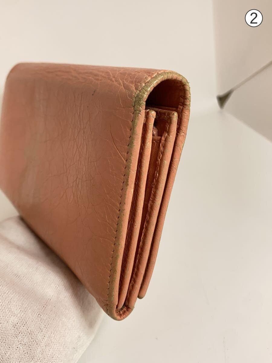 Balenciaga Balenciaga Leather Long Wallet Pink Size ONE SIZE - 8 Thumbnail