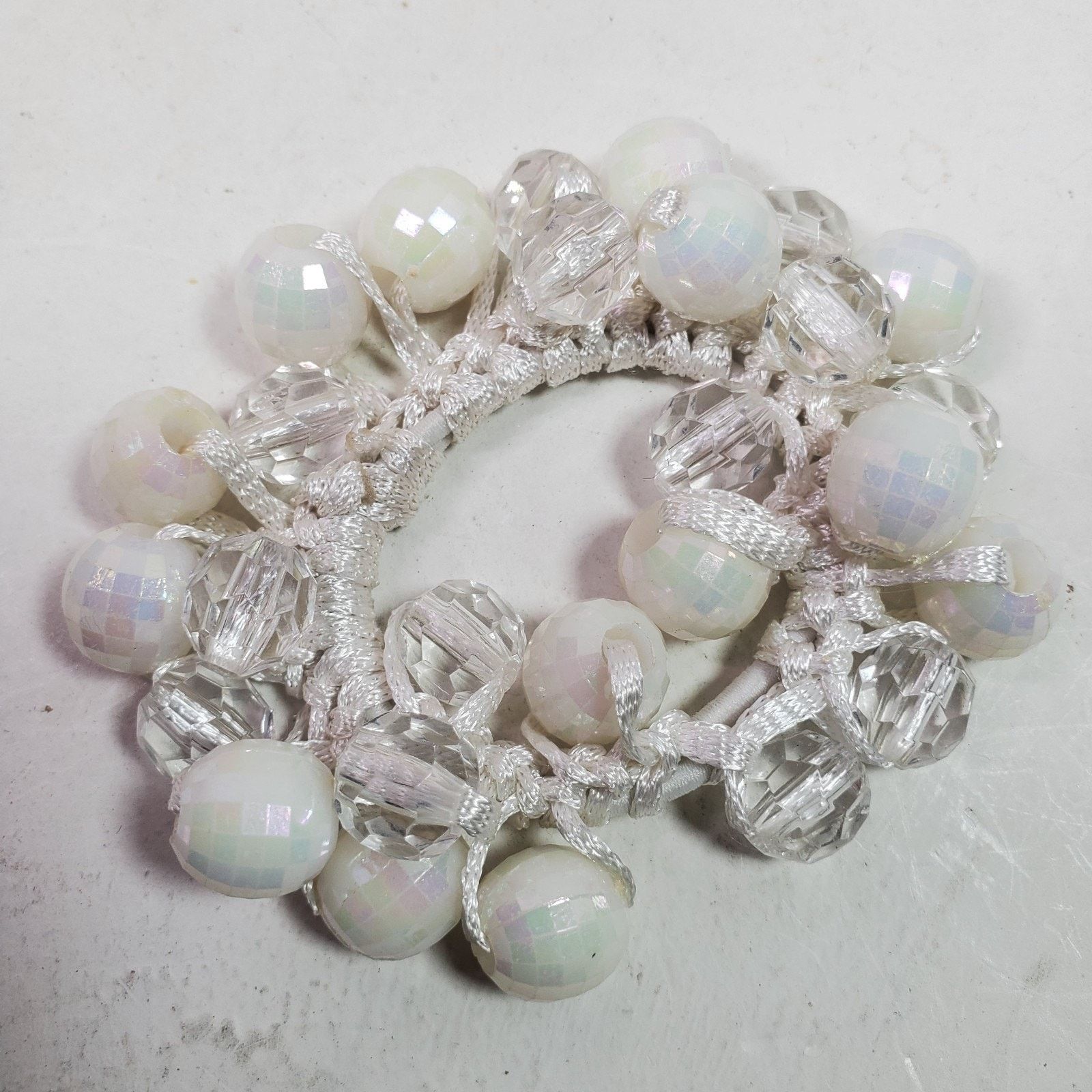 The Unbranded Brand Casual Career Stretchy Bracelet White Beaded NOS Size ONE SIZE - 2 Thumbnail