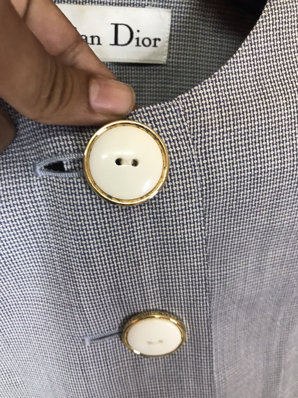 Christian Dior Monsieur × Vintage ‼️VINTAGE CHRISTIAN DIOR BLAZER BIG BUTTON NICE DESIGN‼️ Size M / US 6-8 / IT 42-44 - 3 Thumbnail