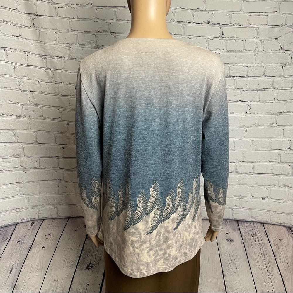Other NWT New Kingsland Blue Beige Viscose Top Size M Size M / US 6-8 / IT 42-44 - 7 Thumbnail