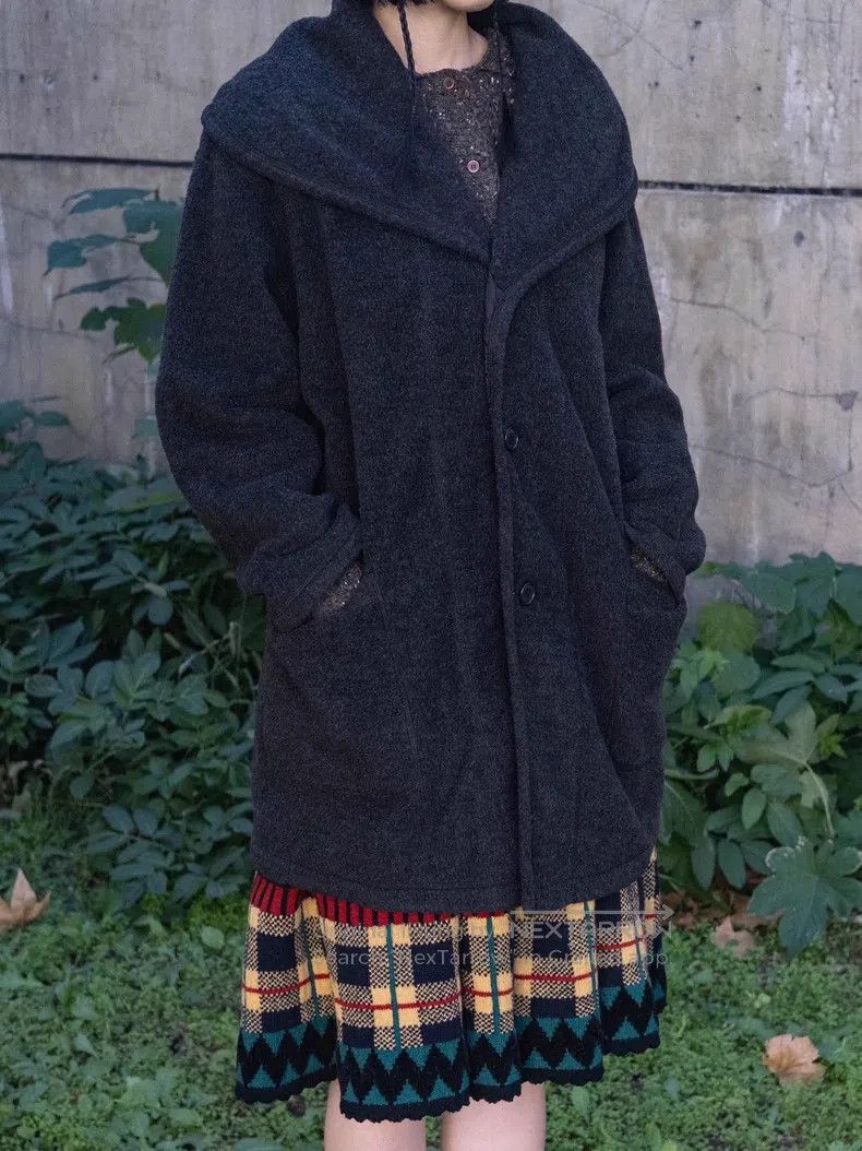 Issey Miyake Issey Miyake Gray-Black Wool Jacket Size S / US 4 / IT 40 - 1 Thumbnail