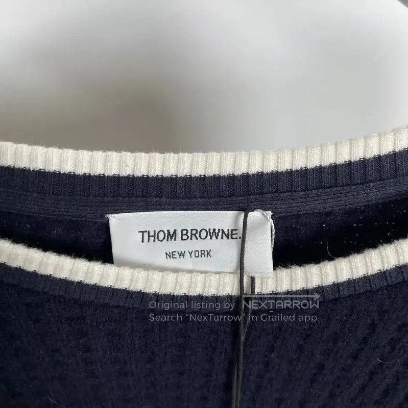 Thom Browne Thom Browne Women's Winter Striped Wool Sweatshirt . Size S / US 4 / IT 40 - 4 Thumbnail