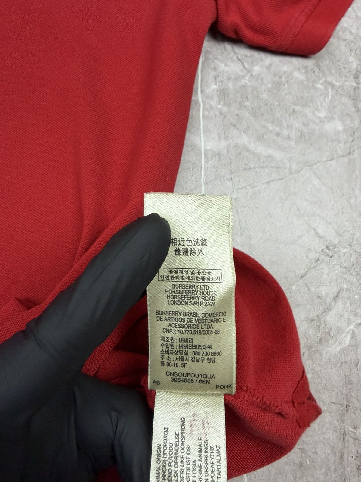 Burberry Burberry polo shirt / Red / Size S Size US S / EU 44-46 / 1 - 12 Thumbnail