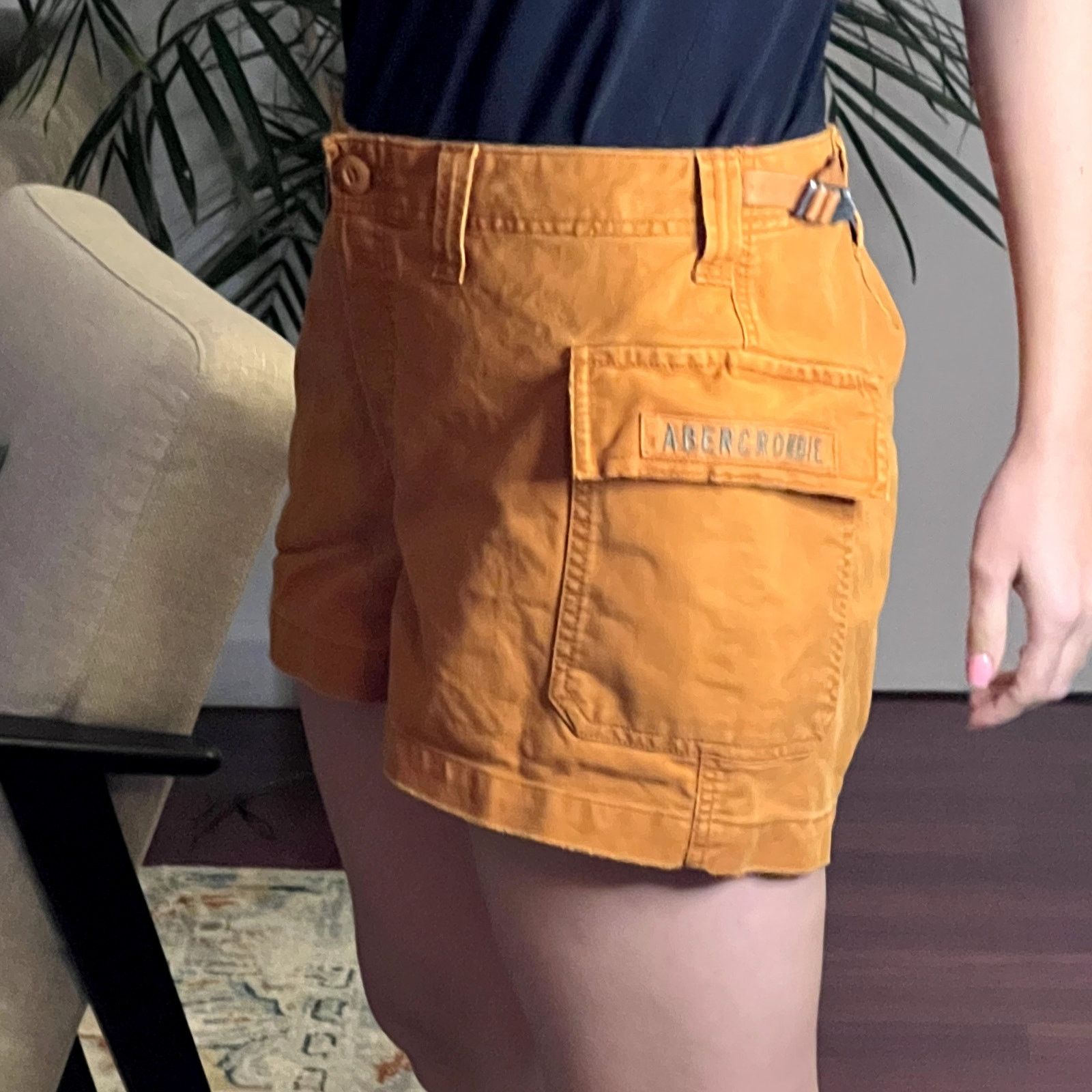 Abercrombie & Fitch Abercrombie & Fitch Vintage Y2K cargo shorts brown orange Size 32" / US 10 / IT 46 - 2 Thumbnail