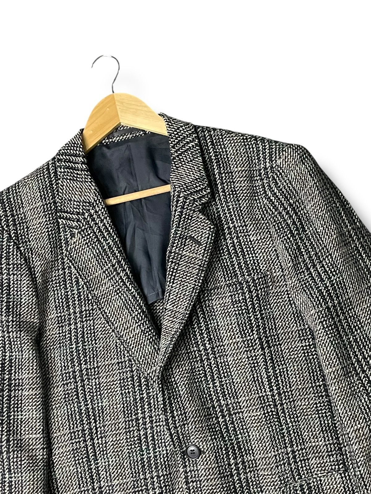 Japanese Brand × Vintage Sun Terrace Checked Cashmere&Wool Coat (70) Size US XS / EU 42 / 0 - 2 Thumbnail
