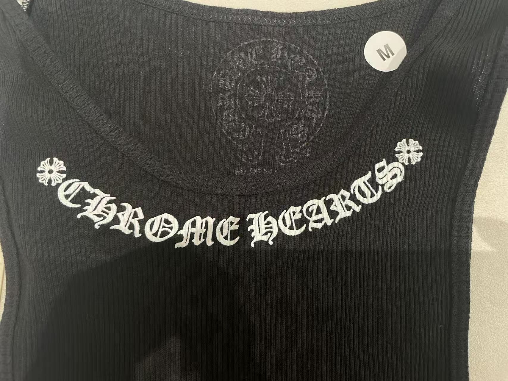 Chrome Hearts Chrome Hearts Neck Logo Black Tank Top Size M / US 6-8 / IT 42-44 - 4 Thumbnail