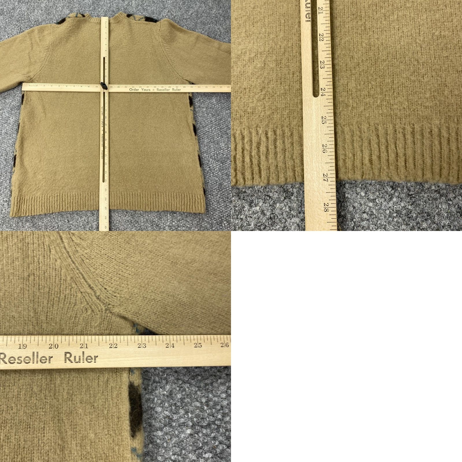 Eddie Bauer VINTAGE Eddie Bauer Sweater XL Beige Argyle V-Neck Knit Pullover 100% Wool Mens Size US XL / EU 56 / 4 - 8 Thumbnail