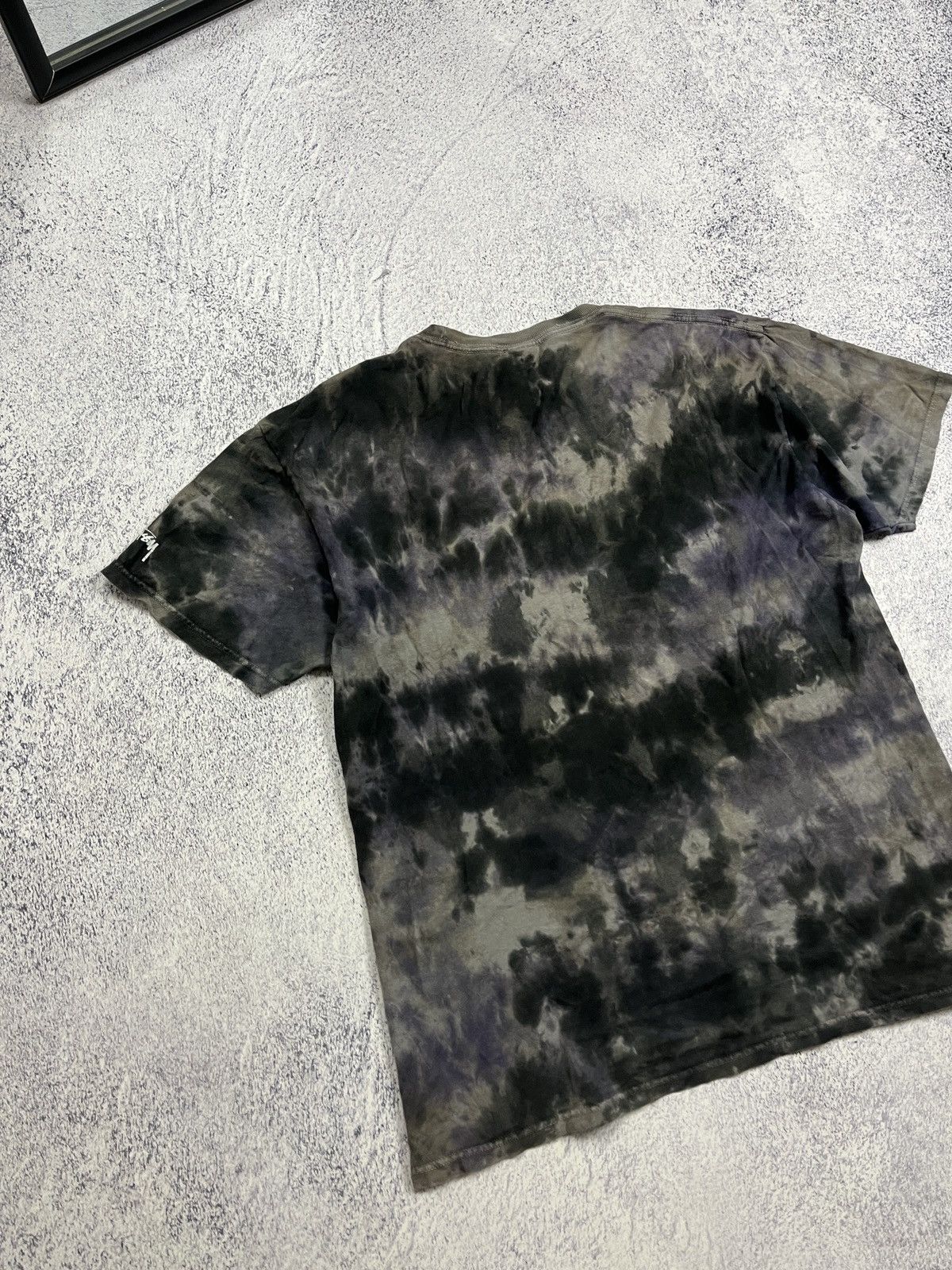 Stussy × Vintage Vintage 2000s ☠️ Stussy Big Skull Head Tie Dye T Shirt Rare Size US L / EU 52-54 / 3 - 11 Thumbnail