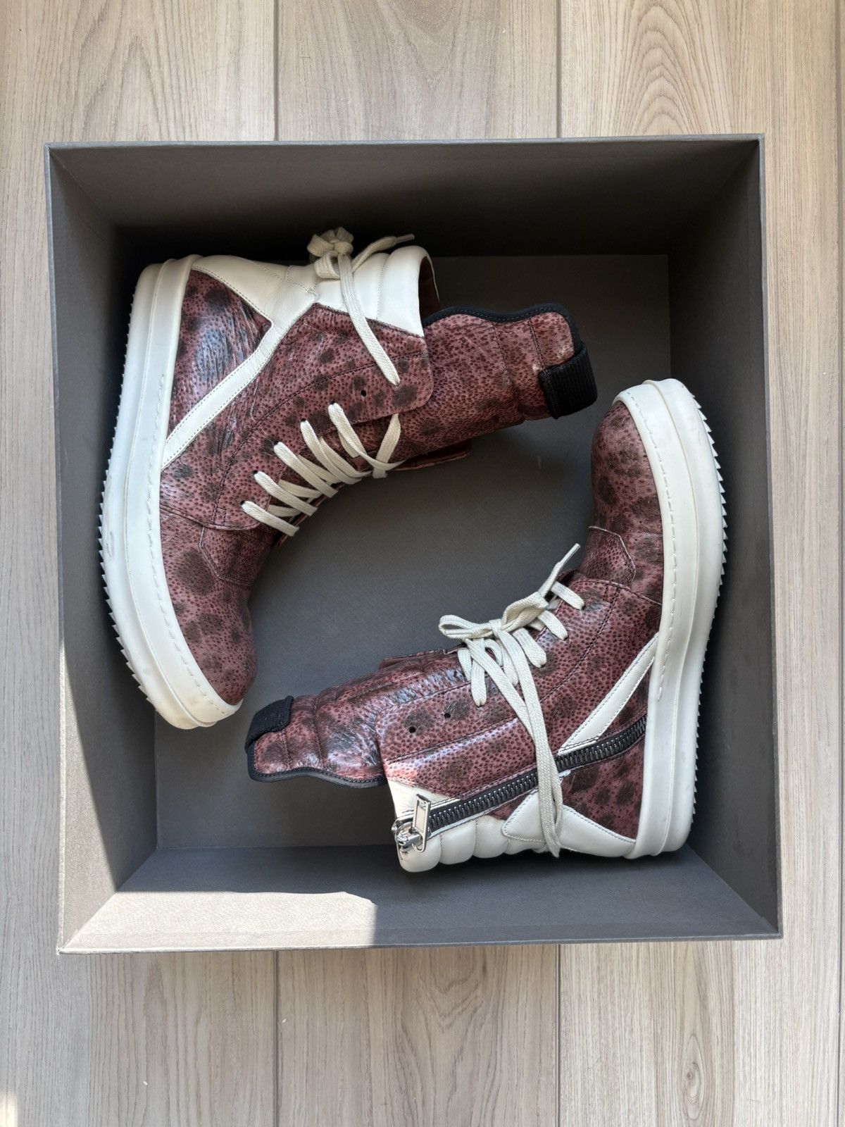 Rick Owens Rick Owens Geobasket Burnt Pink Size US 8 / IT 38 - 1 Thumbnail