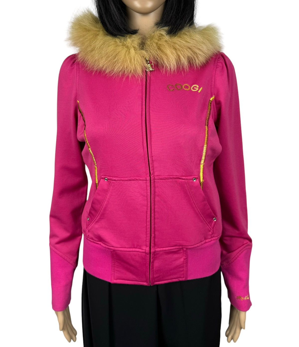 Coogi Coogi Australia Zip Jacket Hooded Fur Trim size S Size S / US 4 / IT 40 - 2 Thumbnail