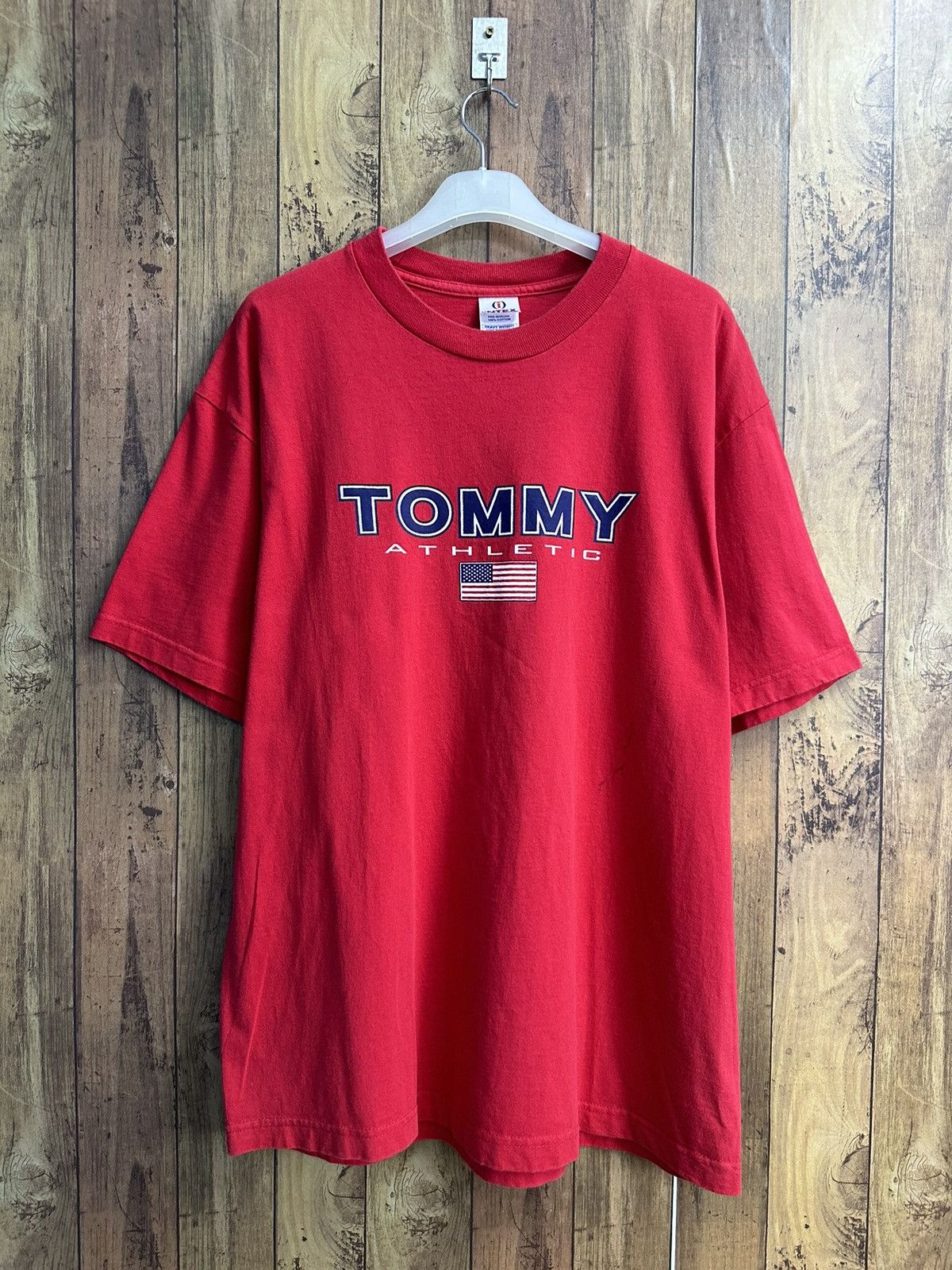 Tommy Hilfiger Vintage Tommy Athletic Usa Tshirt A356 Size US XL / EU 56 / 4 - 1 Thumbnail