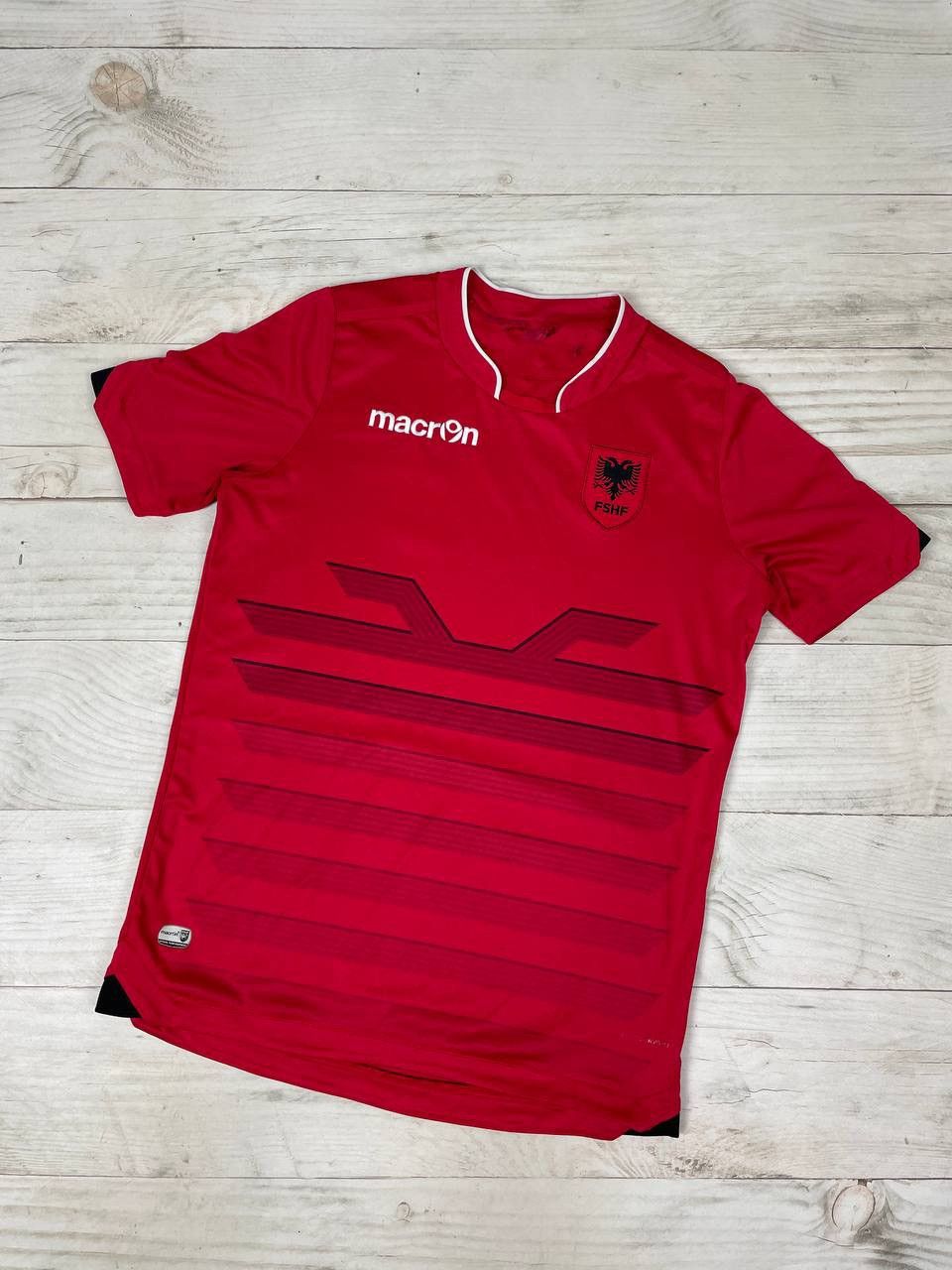 Vintage Macron Albania 2016 2017 Home Shirt Soccer Jersey Size US S / EU 44-46 / 1 - 1 Thumbnail