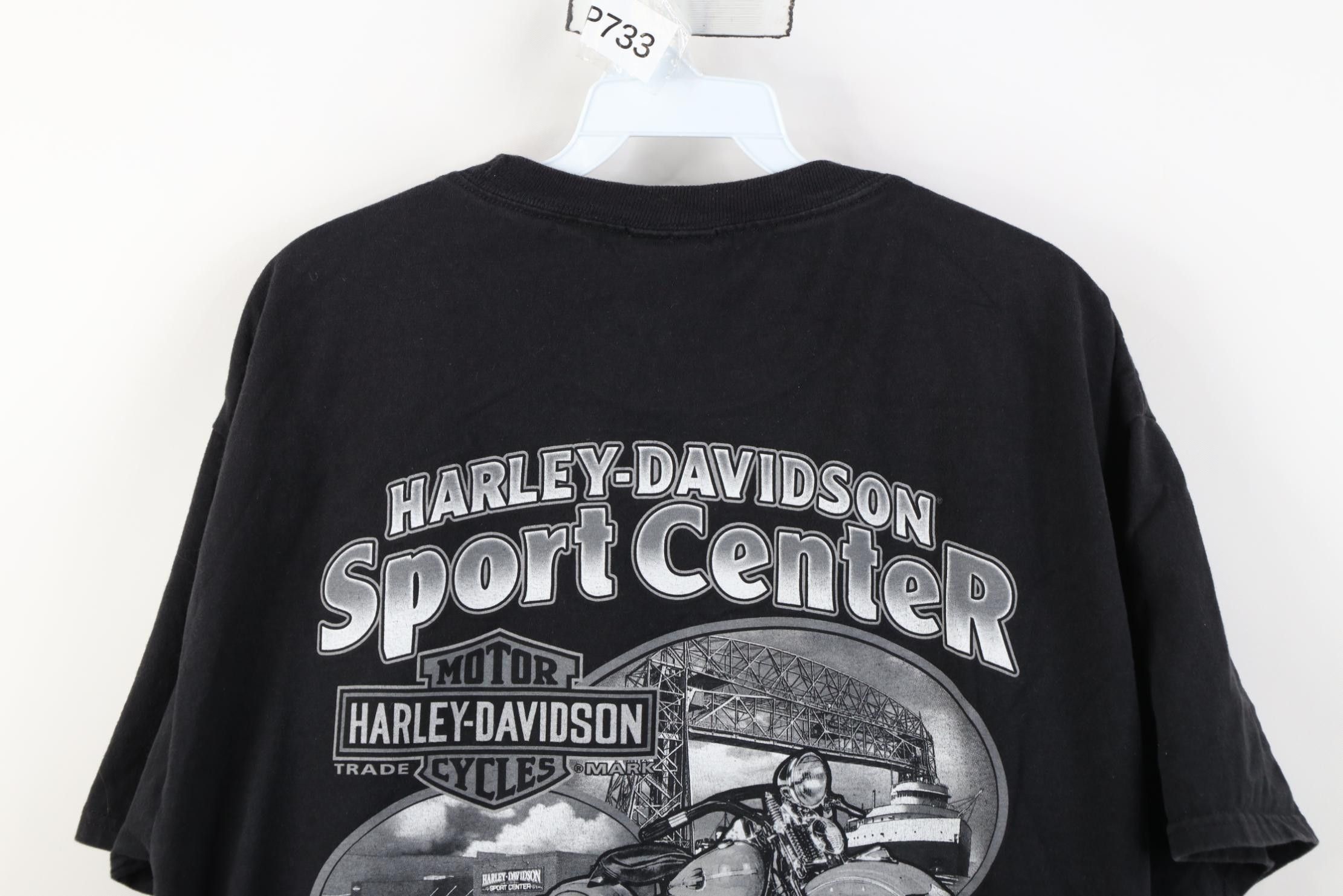 Harley Davidson Vintage Y2K Harley Davidson Skeleton Motorcycle T-Shirt Size US L / EU 52-54 / 3 - 15 Thumbnail