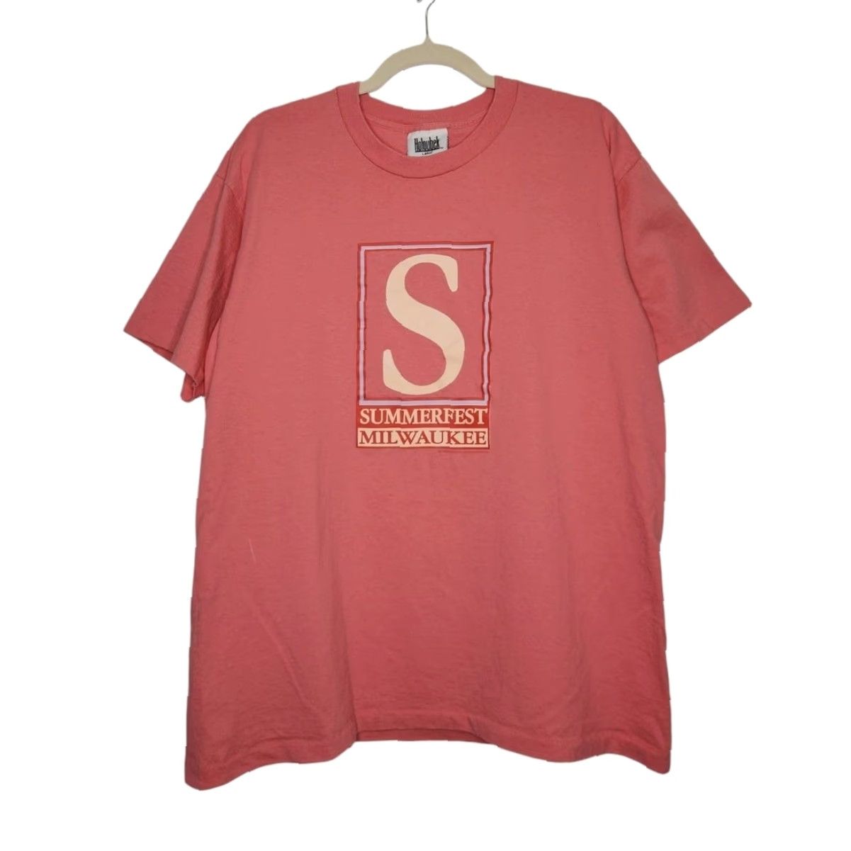 Vintage VINTAGE Holoubek Shirt Milwaukee Wisconsin Summerfest 90s Pink L Unisex Adults Boys Girls Mens Womens single Size L / US 10 / IT 46 - 2 Thumbnail