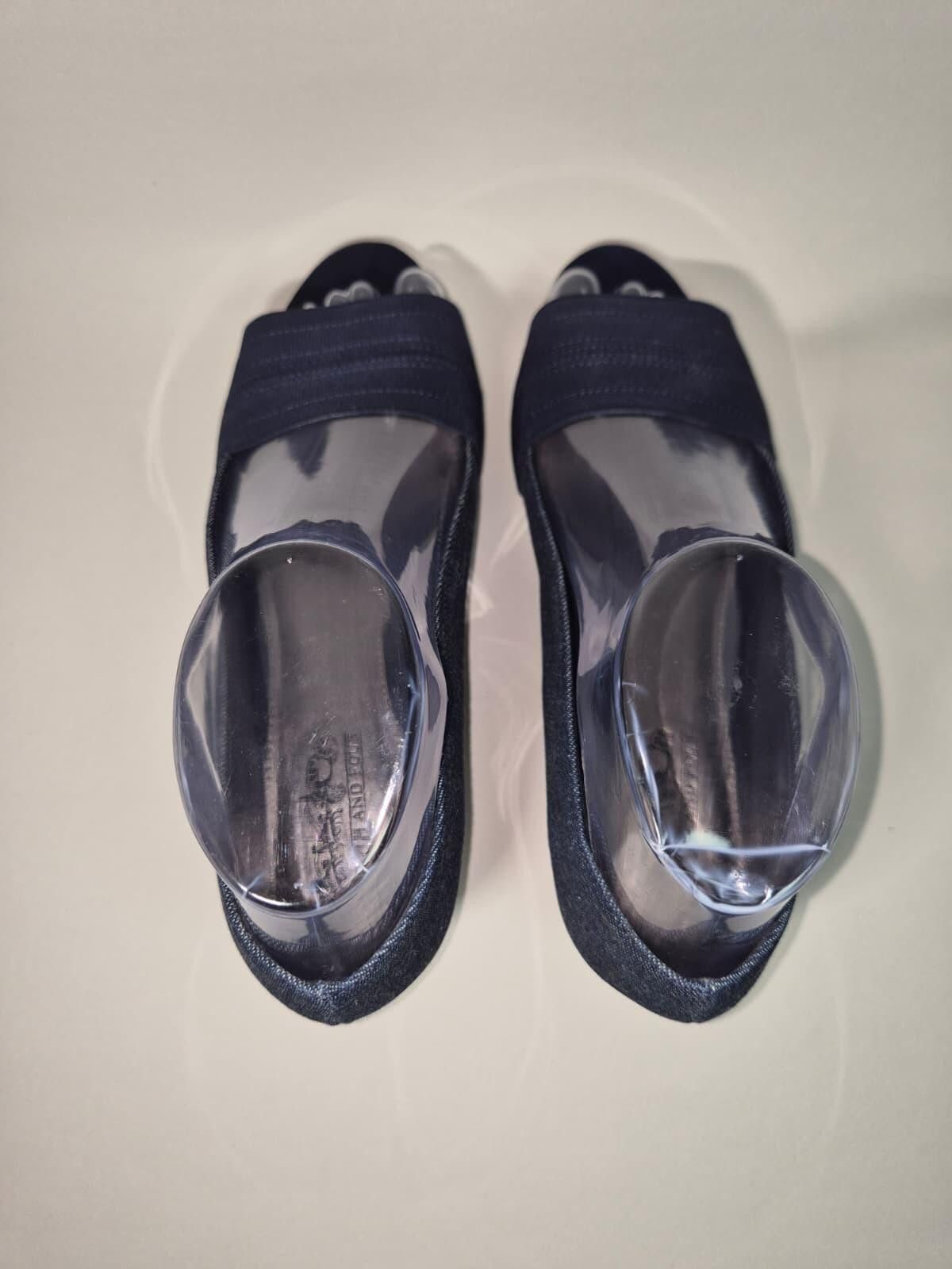 Other COACH AND FOUR Sz.6.5 Blue Wedged Canva Tweed Vintage Luxury Size US 9.5 / IT 39.5 - 6 Thumbnail