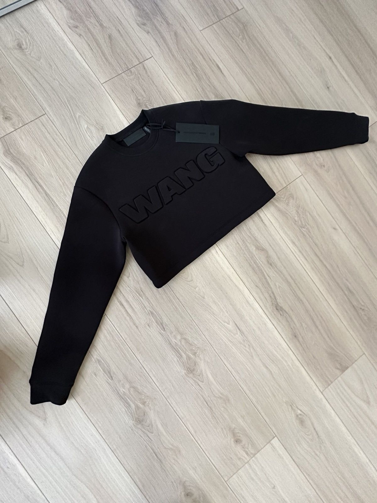 ALEXANDER WANG X H&M - Cropped Neoprene on sale Scuba Spellout Sweatshirt Streetwear