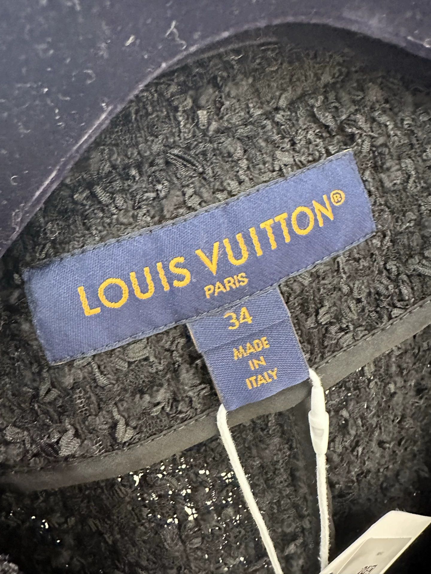 Louis Vuitton 99 New LV Black Tweed Jacket 34 Size XS / US 0-2 / IT 36-38 - 3 Thumbnail