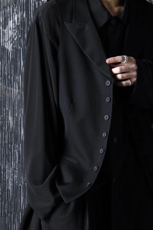 Yohji Yamamoto Yohji Yamamoto Pour Homme Wool 7BS Peak Lapel Tailored Vest Size US M / EU 48-50 / 2 - 11 Thumbnail