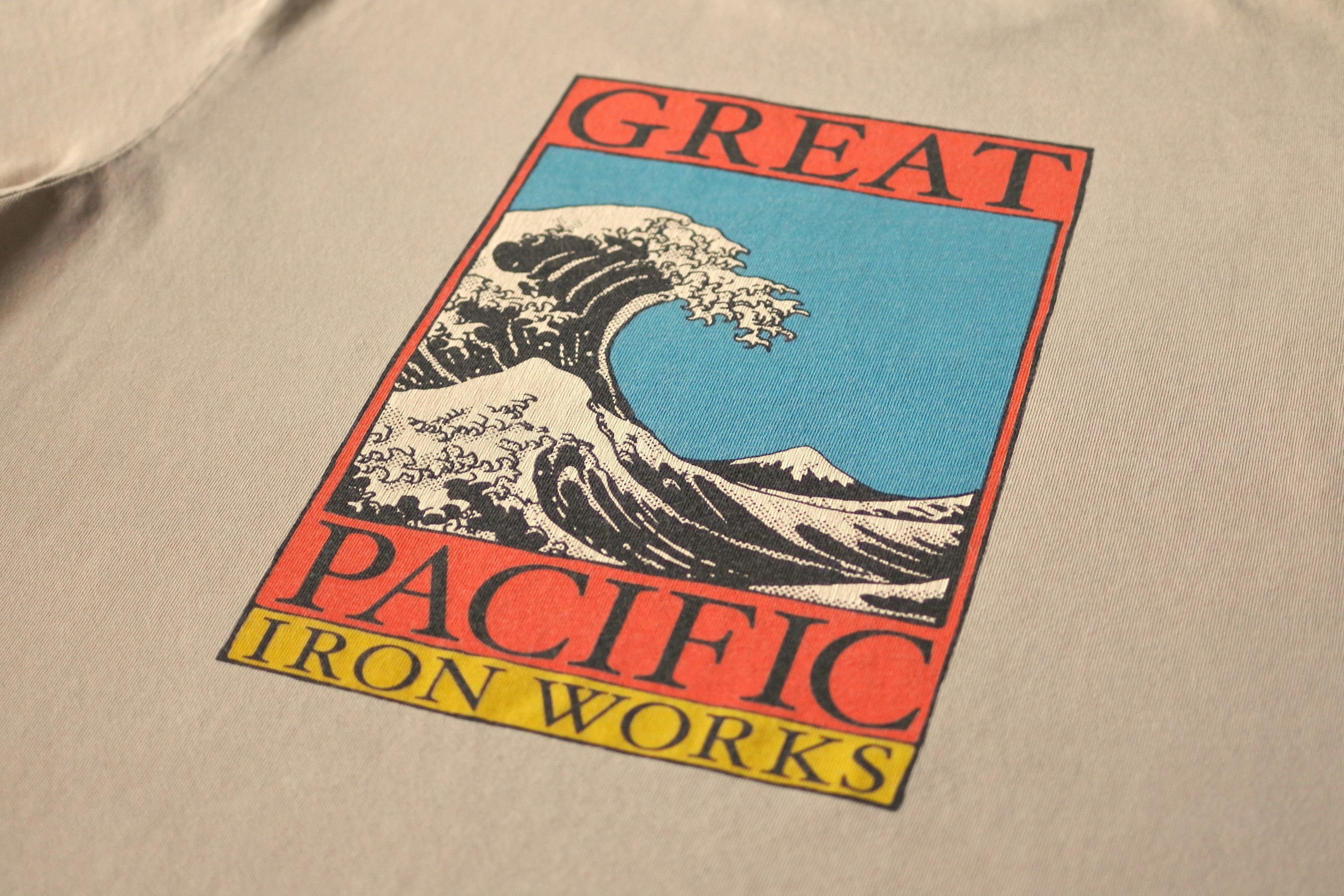 Patagonia RARE Patagonia Great Pacific Iron Hokusai Wave Beige M Shirt Grailed