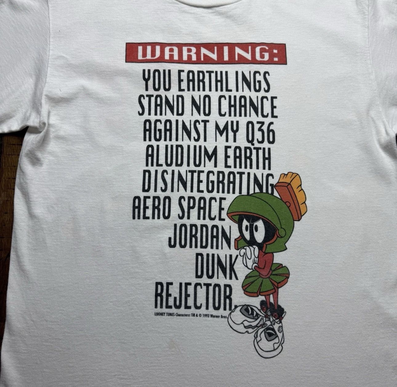Nike Vintage 1993 Nike Marvin the Martian Tee Single Stitch M Size US M / EU 48-50 / 2 - 5 Thumbnail