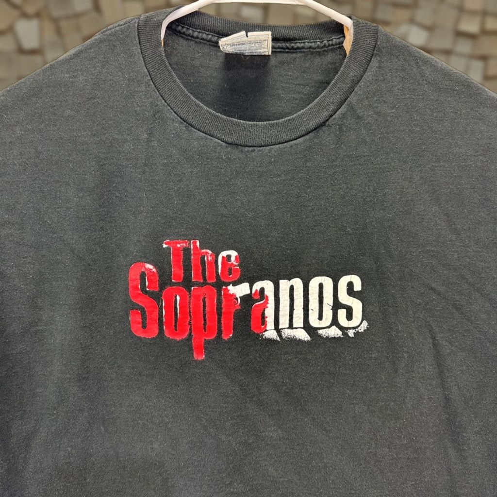 Fruit Of The Loom VINTAGE The Sopranos T-Shirt Shirt XL Black Cotton Crew Neck 90s Logo Graphic Men/Mens Size US XL / EU 56 / 4 - 1 Thumbnail
