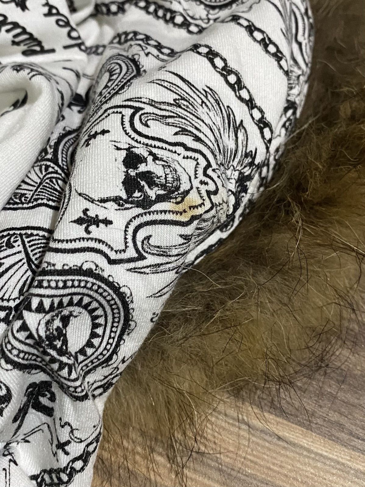 Japanese Brand JAPANESE BRAND GHOST OF HARLEM PAISLAY SKULL FUR HOODIES Size US M / EU 48-50 / 2 - 16 Thumbnail