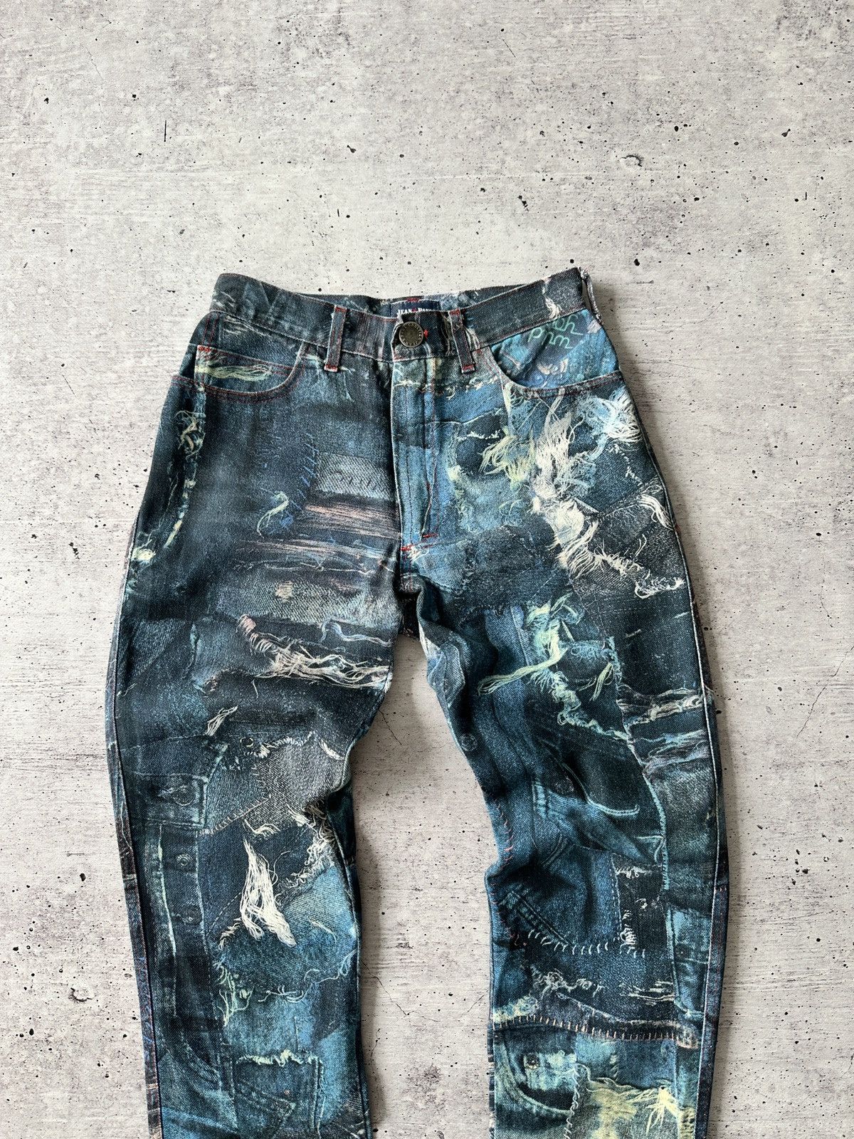 Japanese Brand × Jean Paul Gaultier Jean Paul Gaultier Insane Denim Jeans Pants Size 27" / US 4 / IT 40 - 7 Thumbnail