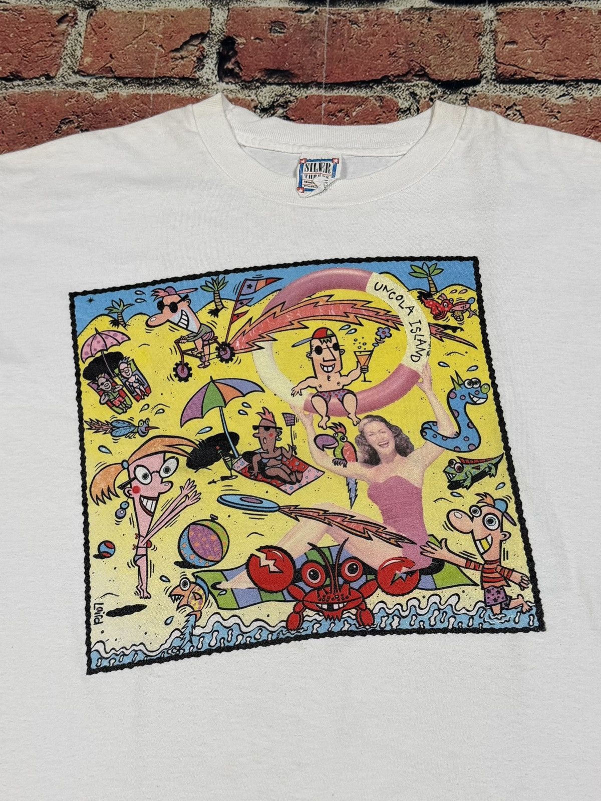 Other Vintage 7 Up Uncola Island Soda Promo T-Shirt Single Stitch Size US XL / EU 56 / 4 - 3 Thumbnail