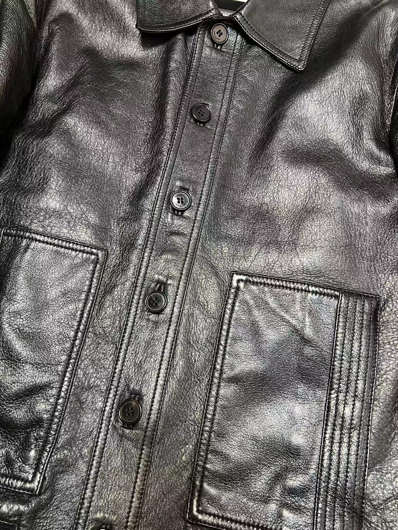 Saint Laurent Paris Black Leather Jacket sz 50 Size US M / EU 48-50 / 2 - 4 Thumbnail