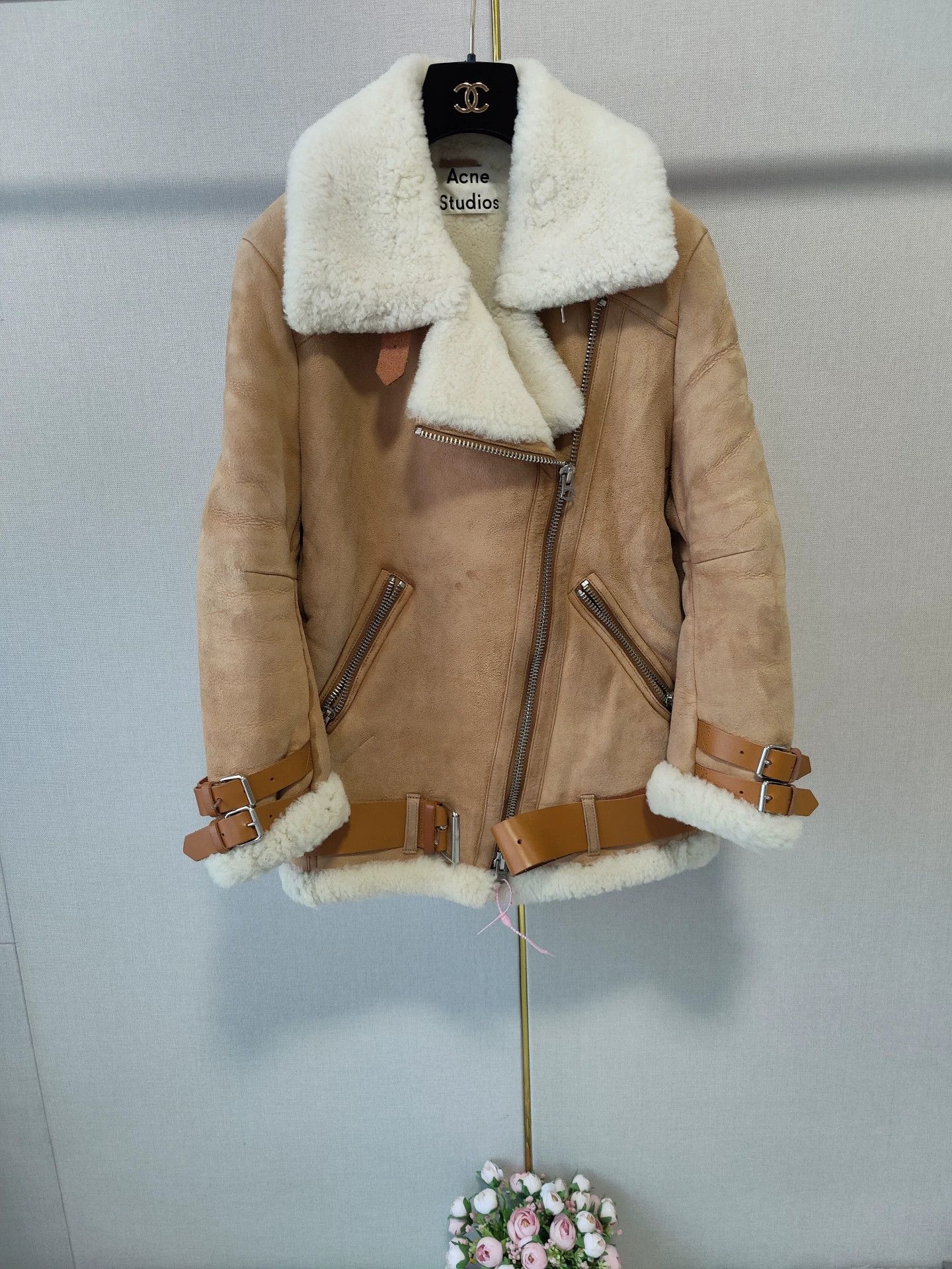 Acne Studios Acne Shearling Leather Coat Size XXS / US 00 / IT 34 - 1 Thumbnail
