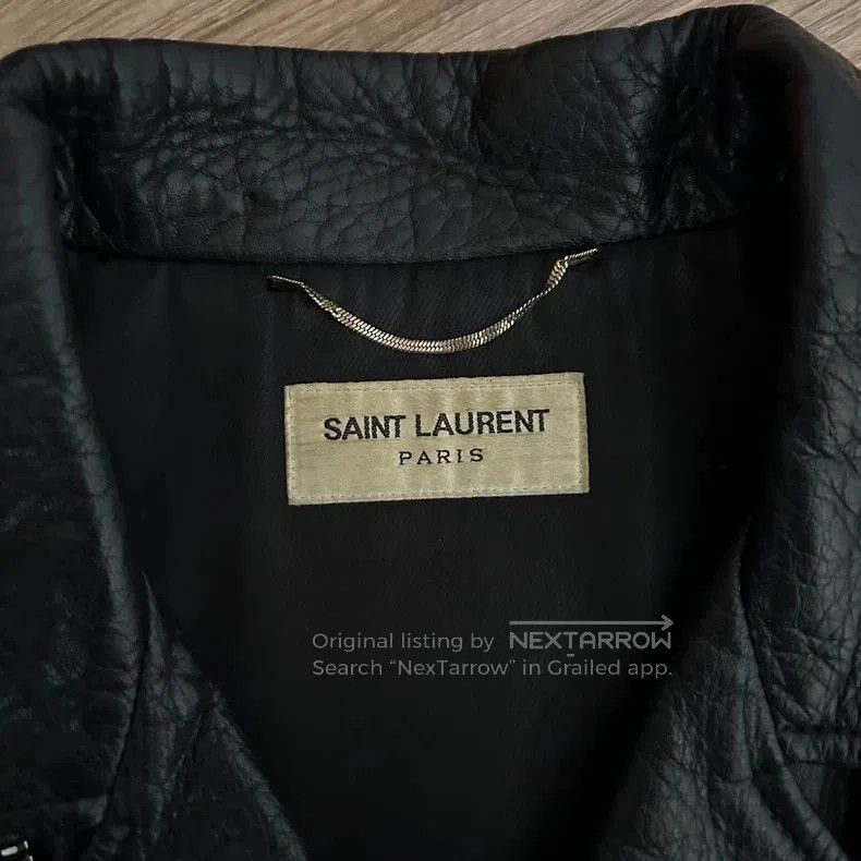 Saint Laurent Paris Saint Laurent Leather Biker Jacket- Size XS / US 0-2 / IT 36-38 - 3 Thumbnail