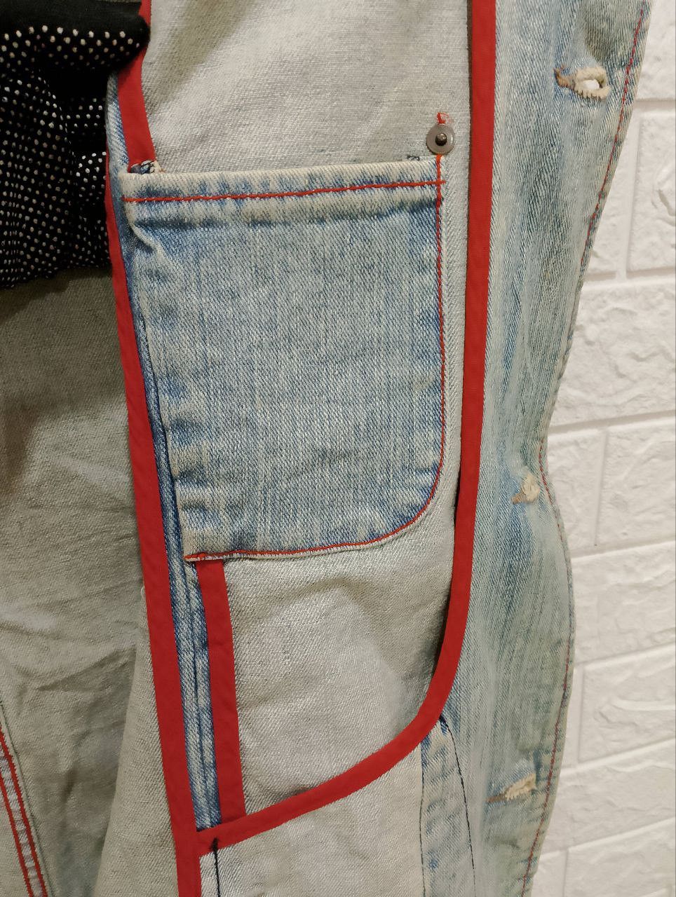 Japanese Brand Vintage ROYAL BLUE Distressed Denim Jacket Size L / US 10 / IT 46 - 13 Thumbnail