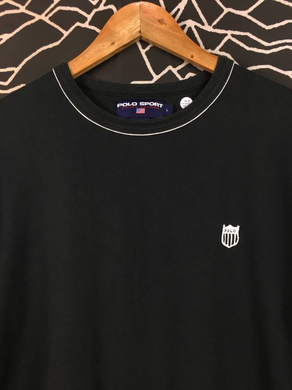 Polo Ralph Lauren Vtg Polo Sport Ralph Lauren Embroidered Shield Logo Tee Size US L / EU 52-54 / 3 - 3 Thumbnail