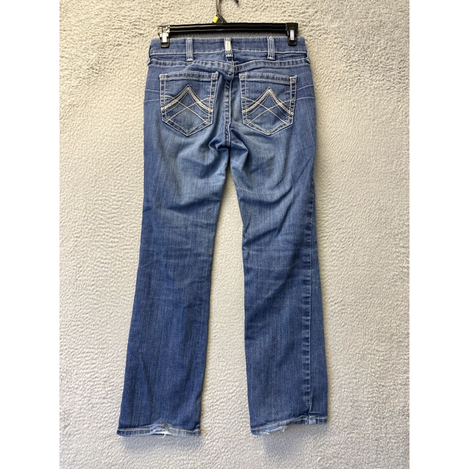 Ariat Ariat Jeans Womens 28S Real Denim Riding Jeans / 47-105 - Slim, Mid Rise, 5-Pocket, Denim, Blue, Cowboy, Horse, Southwestern, Ariat, Regular, Women Size 28" / US 6 / IT 42 - 7 Thumbnail