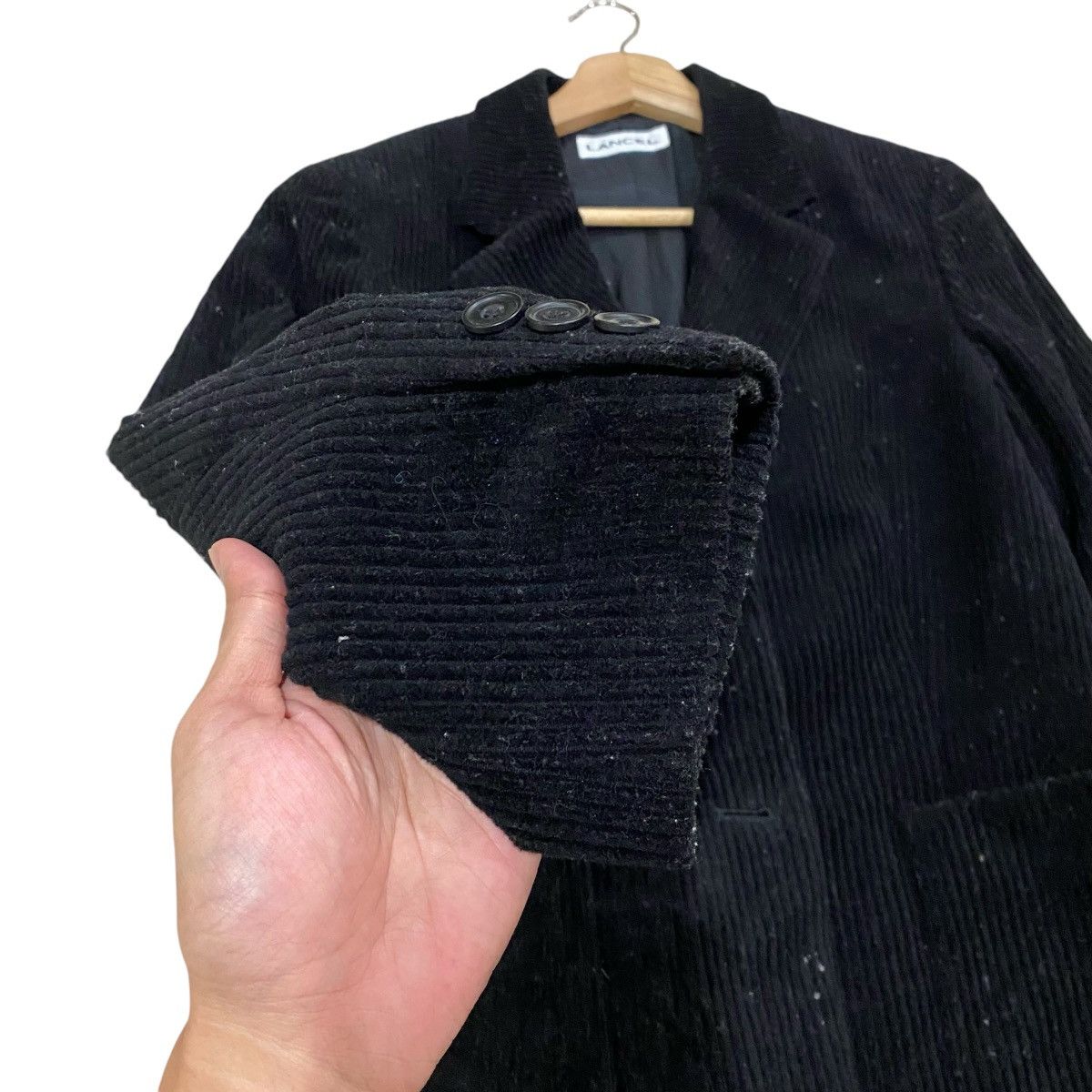 Designer × Lancel × Vintage 🌟VINTAGE LANCEL CORDUROY COATS BLAZER Size S / US 4 / IT 40 - 5 Thumbnail