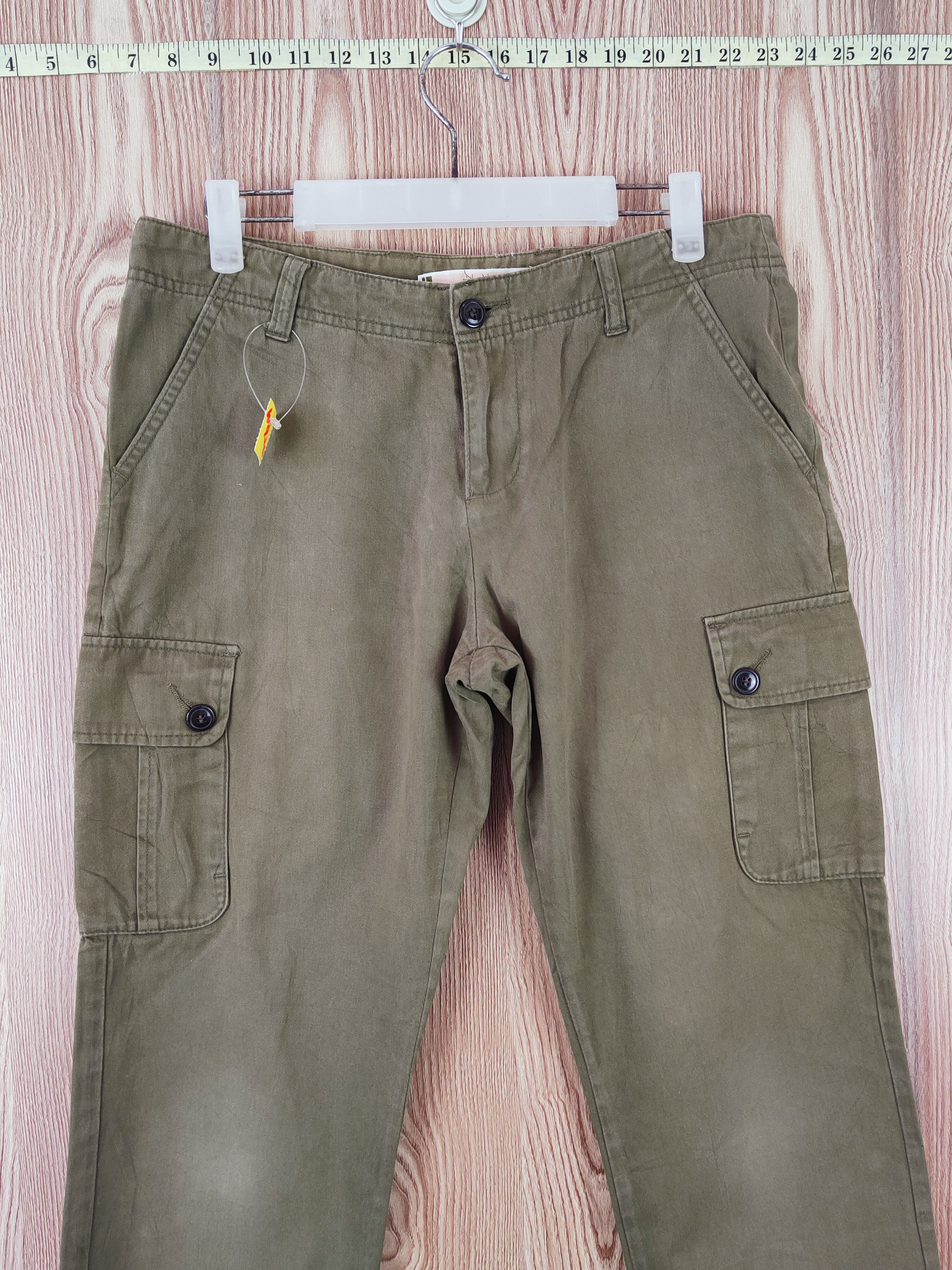 Japanese Brand Pink Adobe Olive Multipocket Tactical Cargo Pants #W920 Size 30" / US 8 / IT 44 - 2 Thumbnail