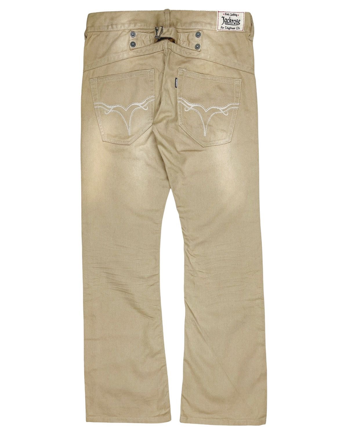 JACKROSE 2000s Jackrose Buckle Back Bootcut Pants Size US 32 / EU 48 - 2 Thumbnail