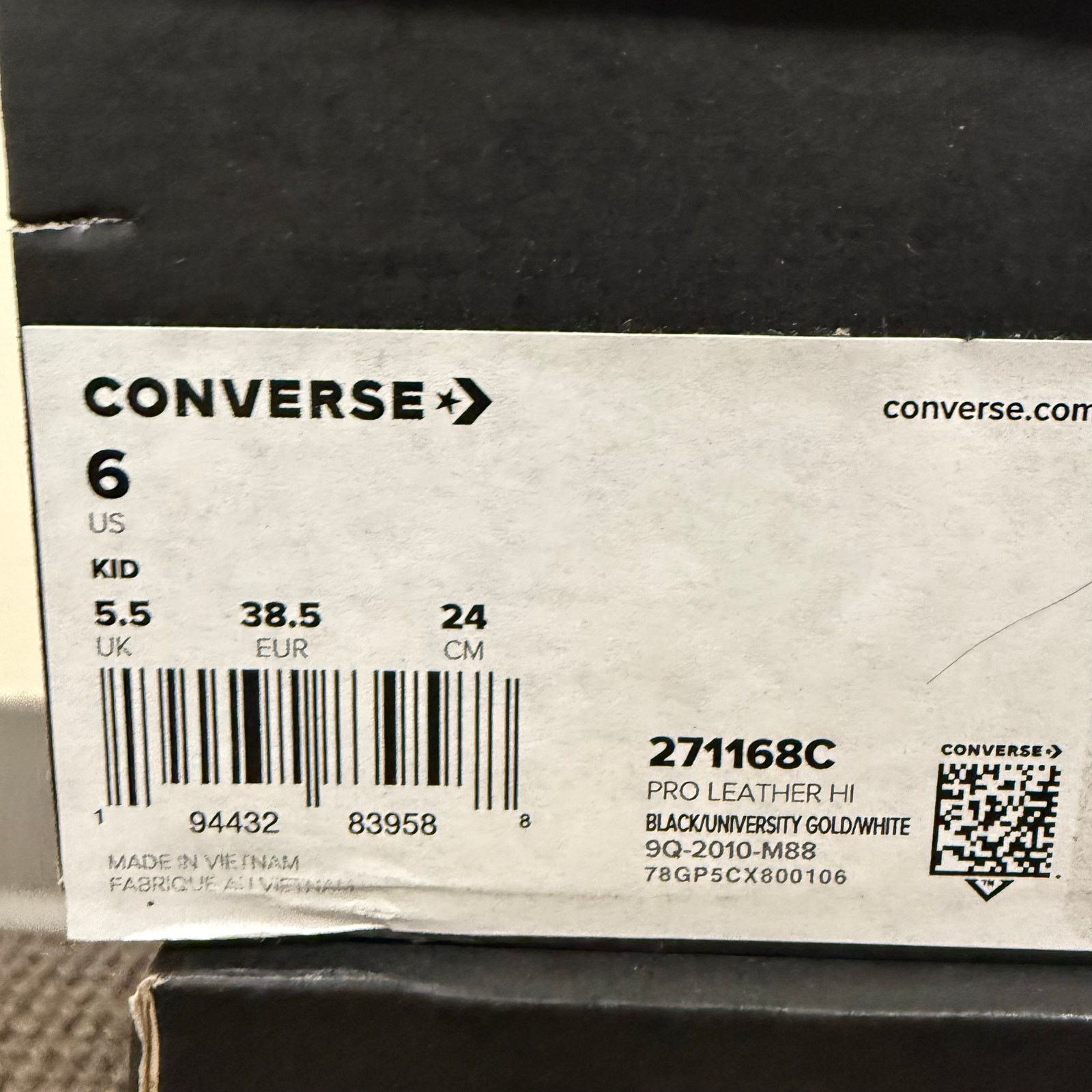 Converse CONVERSE GS 6 PRO LEATHER HIGH BLACK ROSWELL RAYGUNS 271168C Size US 6 / EU 39 - 5 Thumbnail