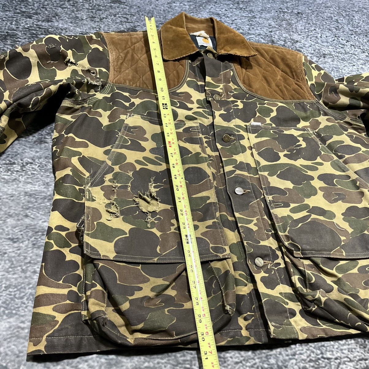 Carhartt VINTAGE 80s CARHARTT DUCK CAMO CORDUROY CANVAS JACKET XL Size US XL / EU 56 / 4 - 17 Thumbnail