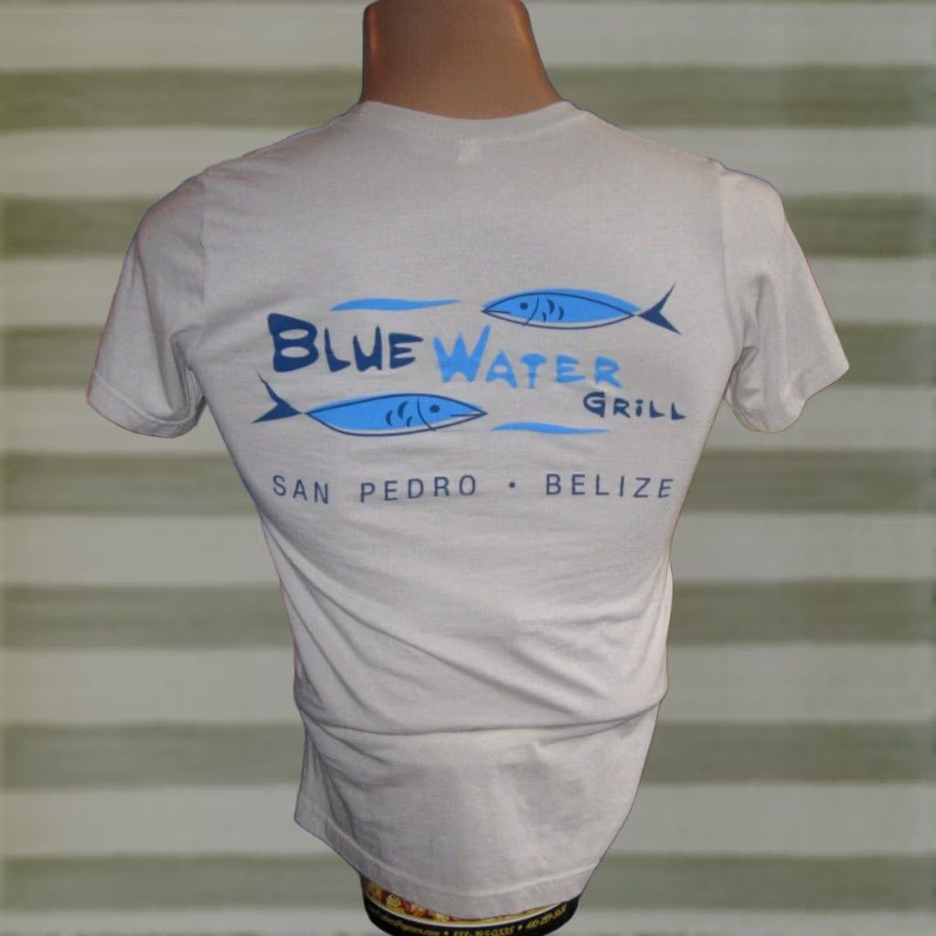 Vintage BLUE WATER GRILL San Pedro Belize Shirt T Small Adult PARADISE BEACH Sun Men's Size US S / EU 44-46 / 1 - 1 Thumbnail
