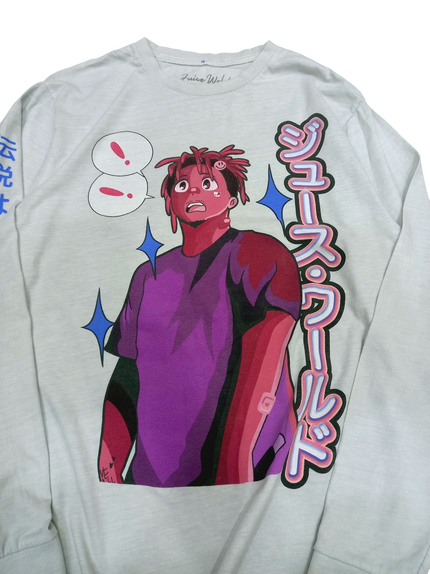 Band Tees × Rap Tees Juice Wrld Manga Anime Style Graphic Rap Tee LS Size US S / EU 44-46 / 1 - 2 Thumbnail