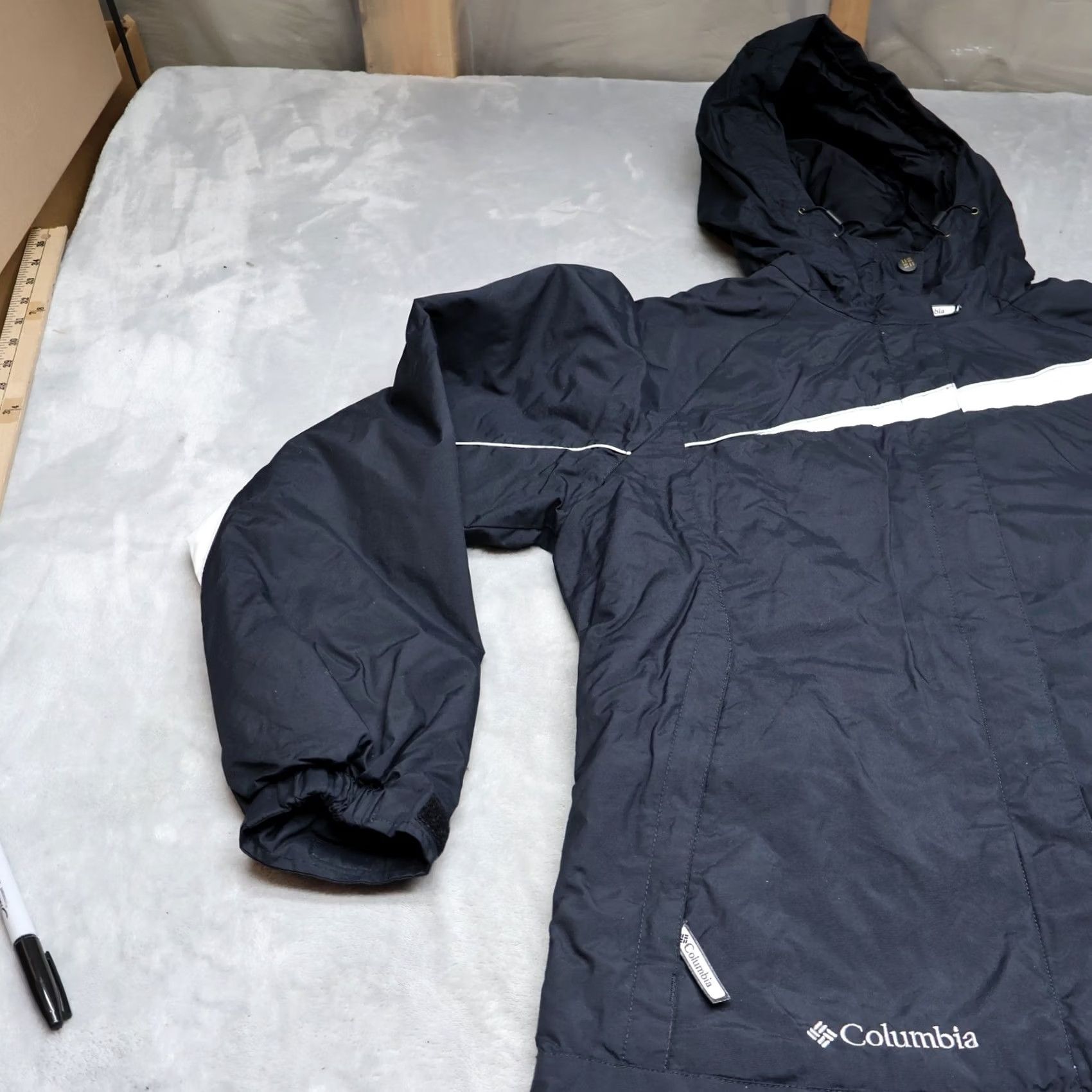 Rains Columbia Jacket Women Small Black Ski Snow Waterproof Wind Rain Insulated Warm Size S / US 4 / IT 40 - 2 Thumbnail