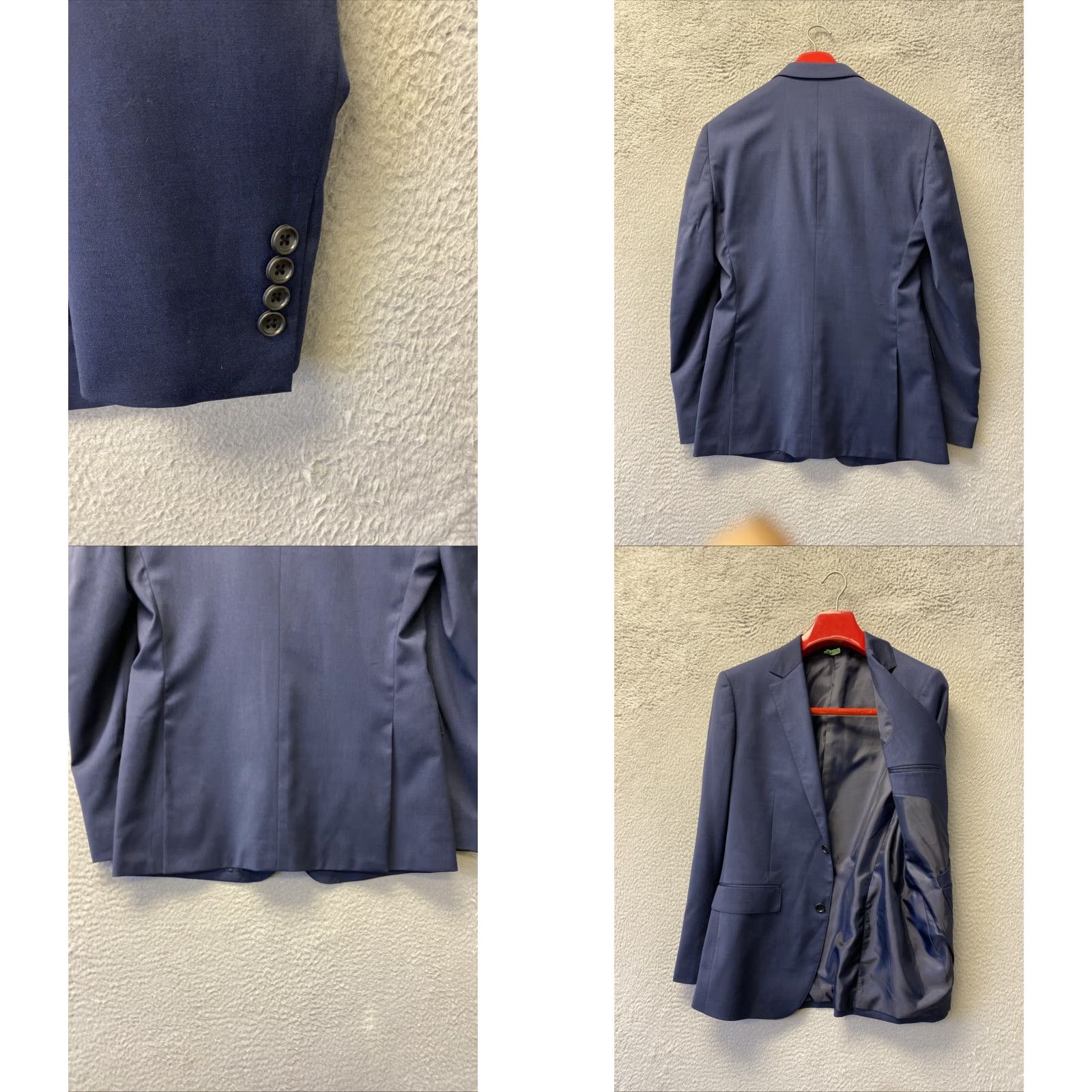 Bonobos Bonobos Blazer Mens 40R Slim Wool Navy Blue Jacket Blazer - 40 Wool /0175 Size 40R - 8 Thumbnail