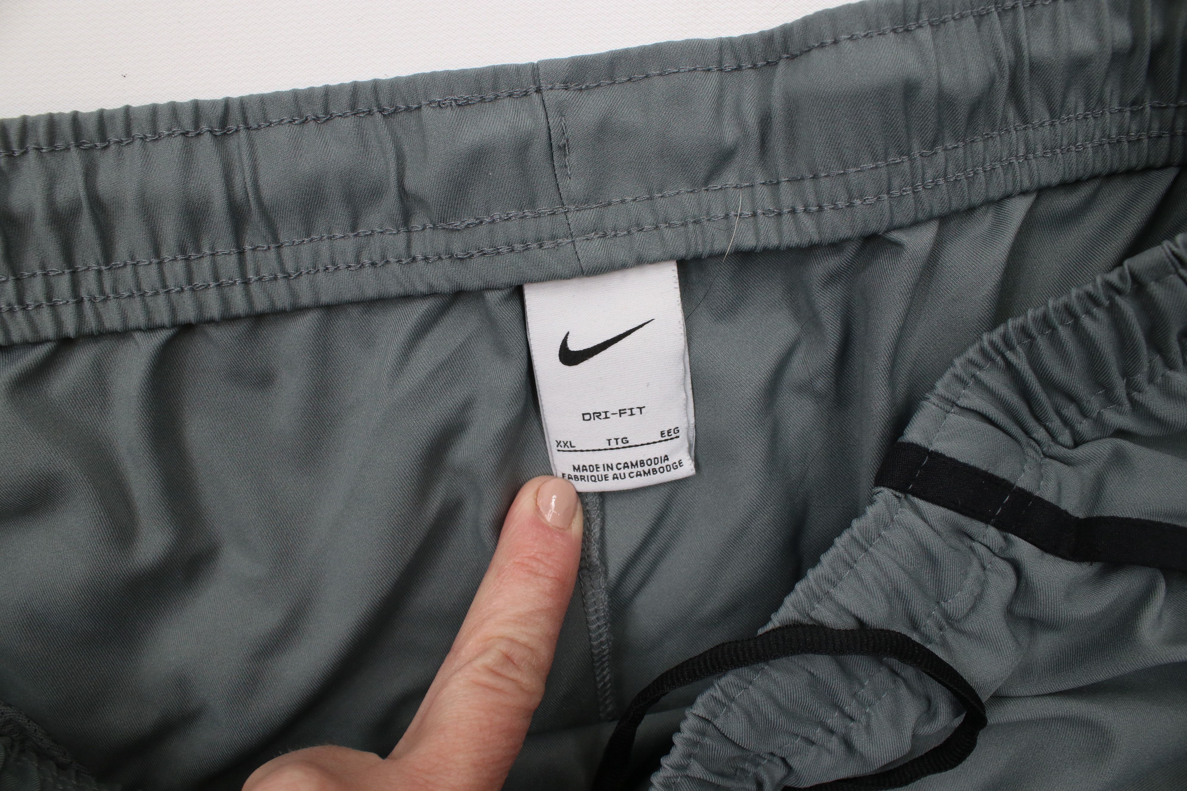 Nike × Vintage Vintage Y2K Nike Travis Scott Big Swoosh Wide Leg Pants Gray Size US 40 / EU 56 - 9 Thumbnail
