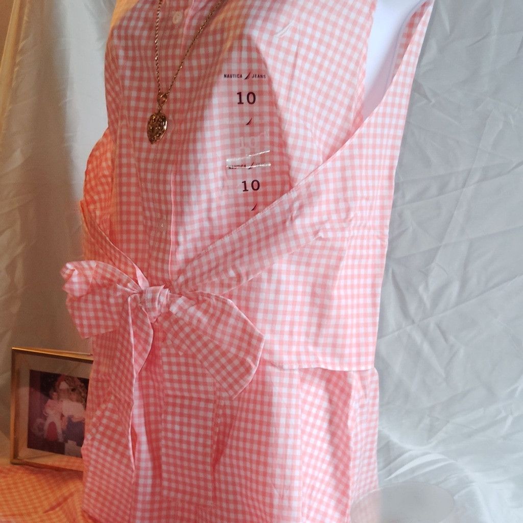 Nautica Nautica Pink Sleeveless Midi Dress with Collar, nwt, 10 Size L / US 10 / IT 46 - 4 Thumbnail