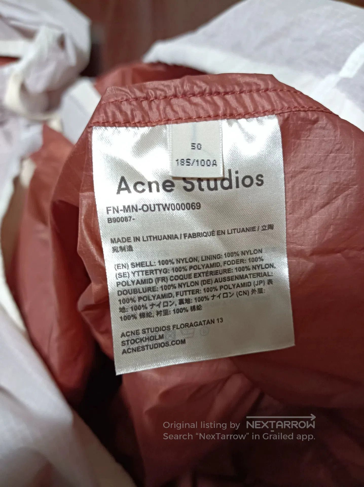 Acne Studios Acne Studios Hooded Windbreaker Coat. Size US M / EU 48-50 / 2 - 4 Thumbnail
