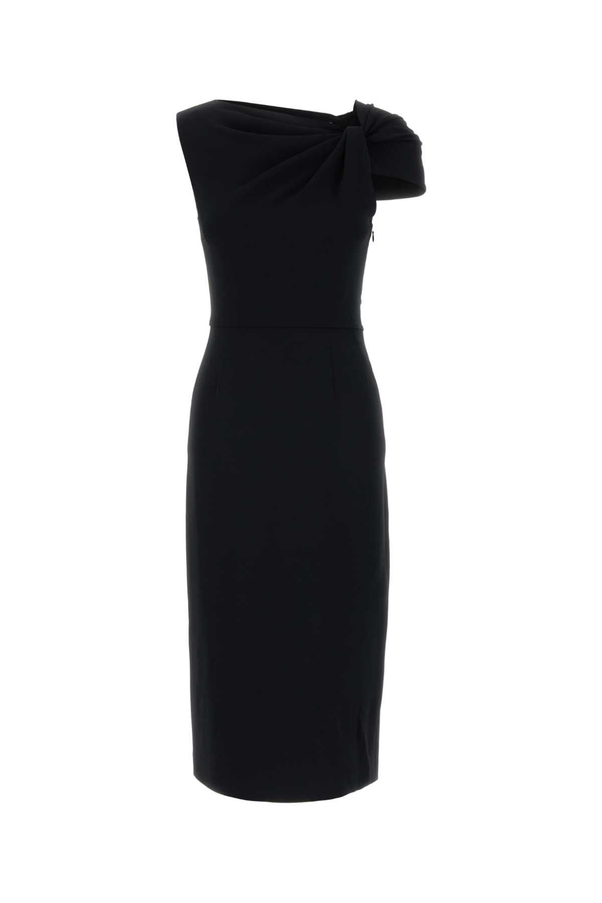 Givenchy Black Stretch Cady Dress Size S / US 4 / IT 40 - 1 Thumbnail