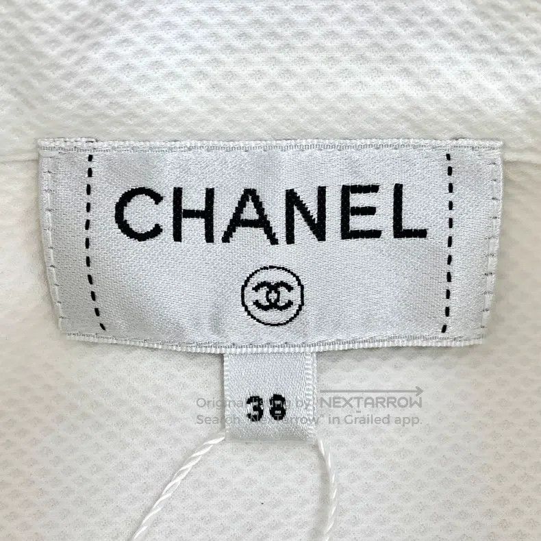 Chanel Chanel White cotton tie bow single-breasted long-sleeved s Size XS / US 0-2 / IT 36-38 - 5 Thumbnail