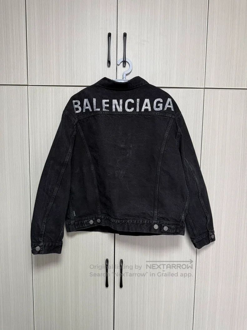 Balenciaga Balenciaga Crystal embellished denim jacket Size XXS / US 00 / IT 34 - 2 Thumbnail